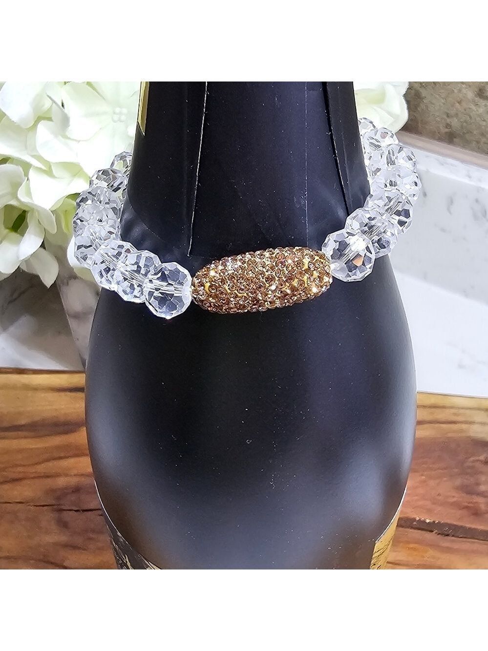 Druzy Dreams Stack Bracelets Set In White - Picture 5 of 7